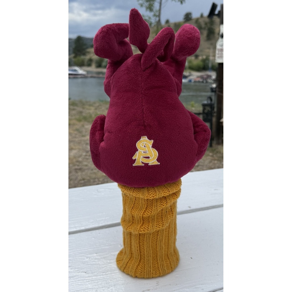 BUTTHEAD COVERS Arizona ASU Sun Devils Sparky Plush Knit Driver Wood Head Cover